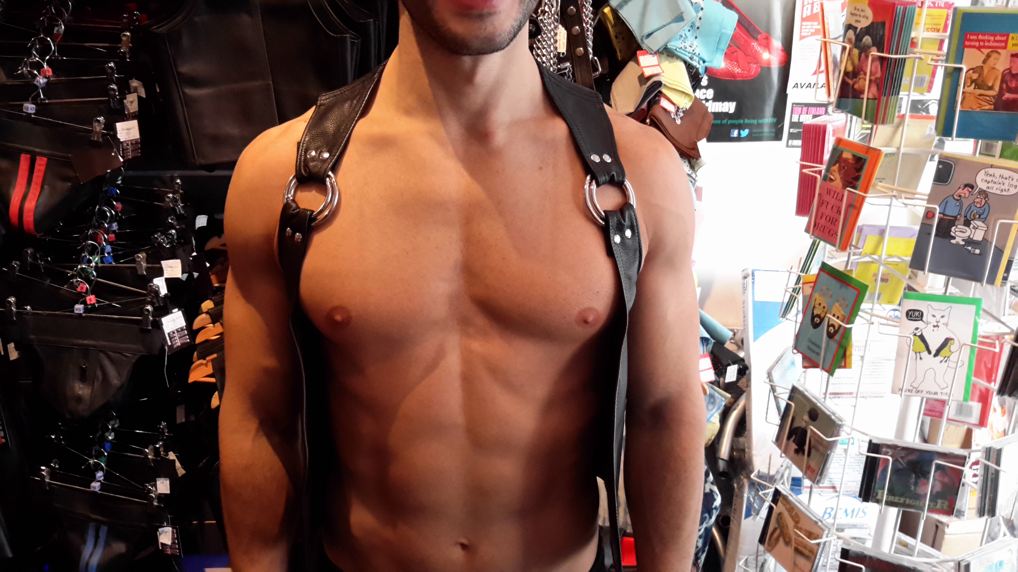 Elite Leather Cockring Waistcoat